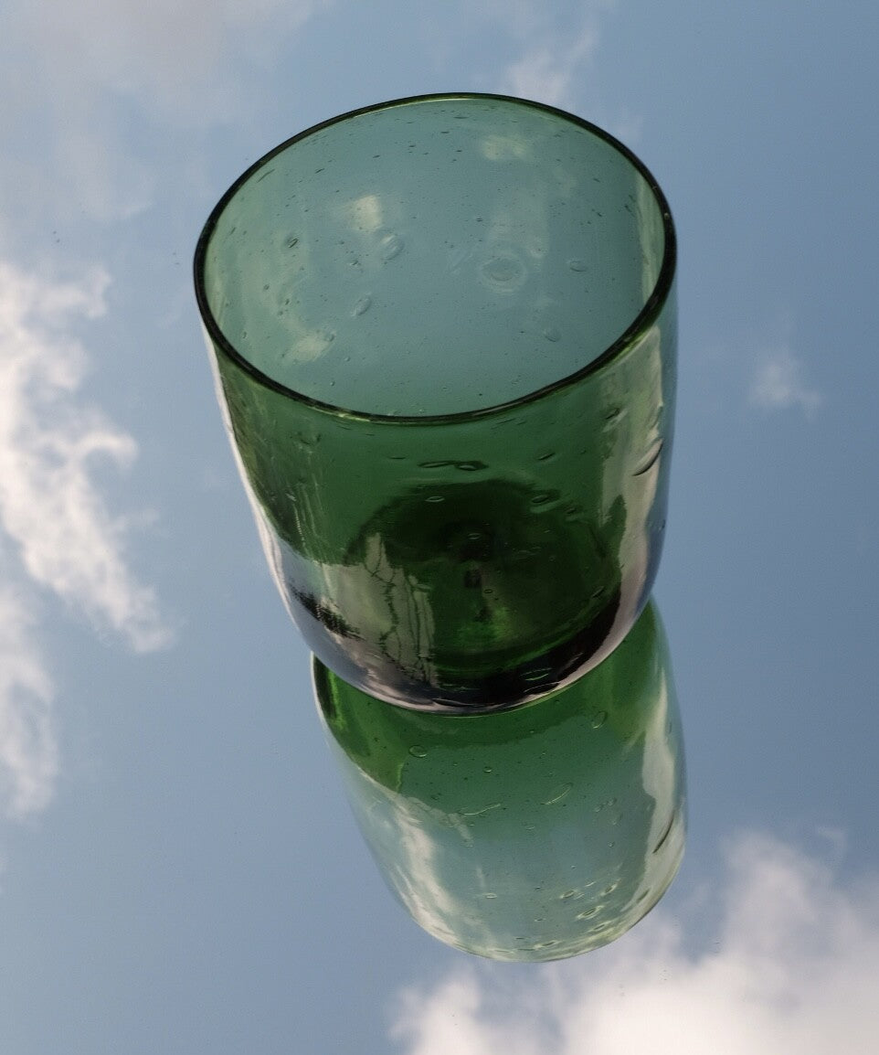 Recycled glass cup