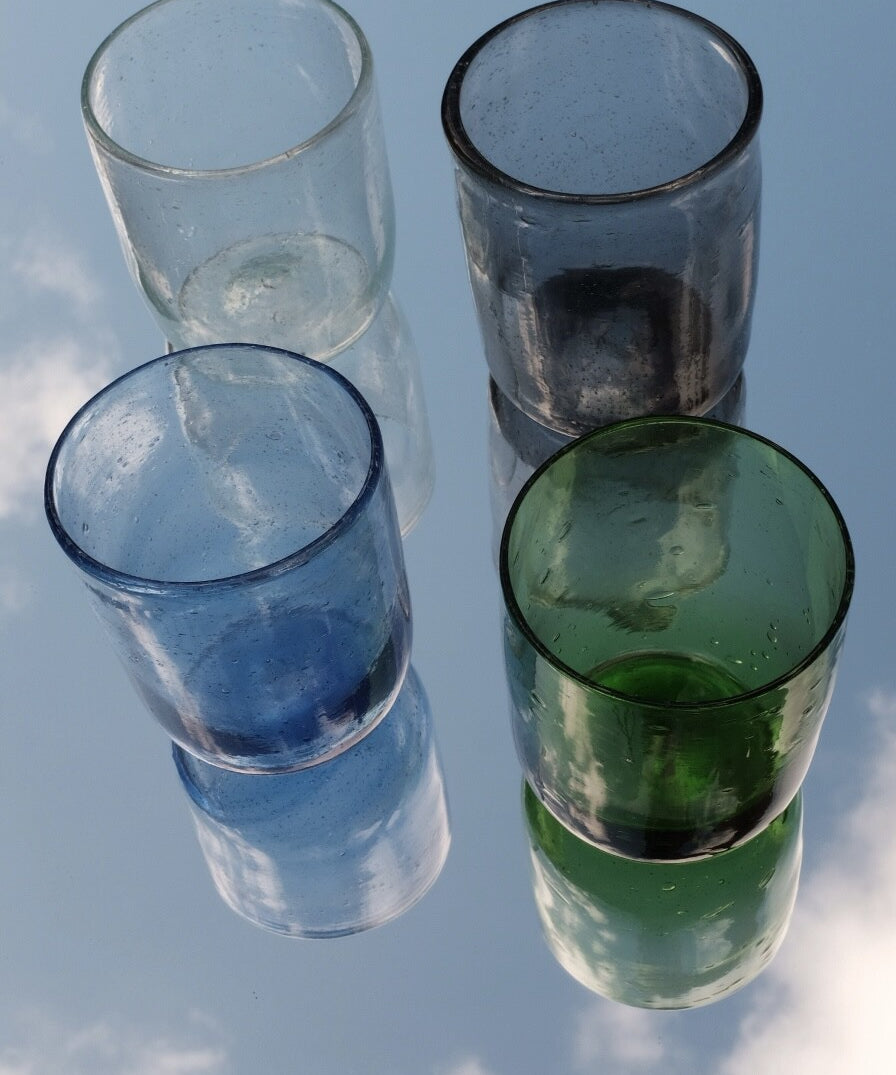 Recycled glass cup