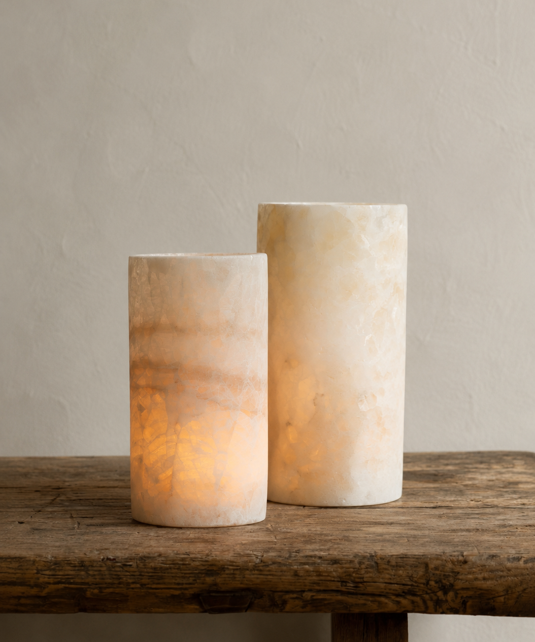 Alabaster scented candle