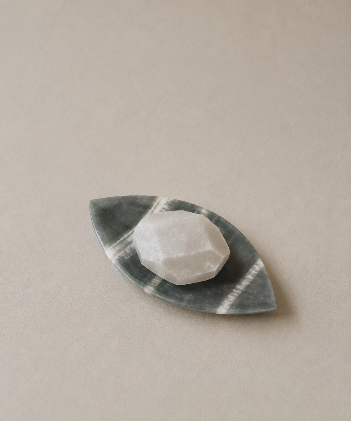 Alabaster eye plate
