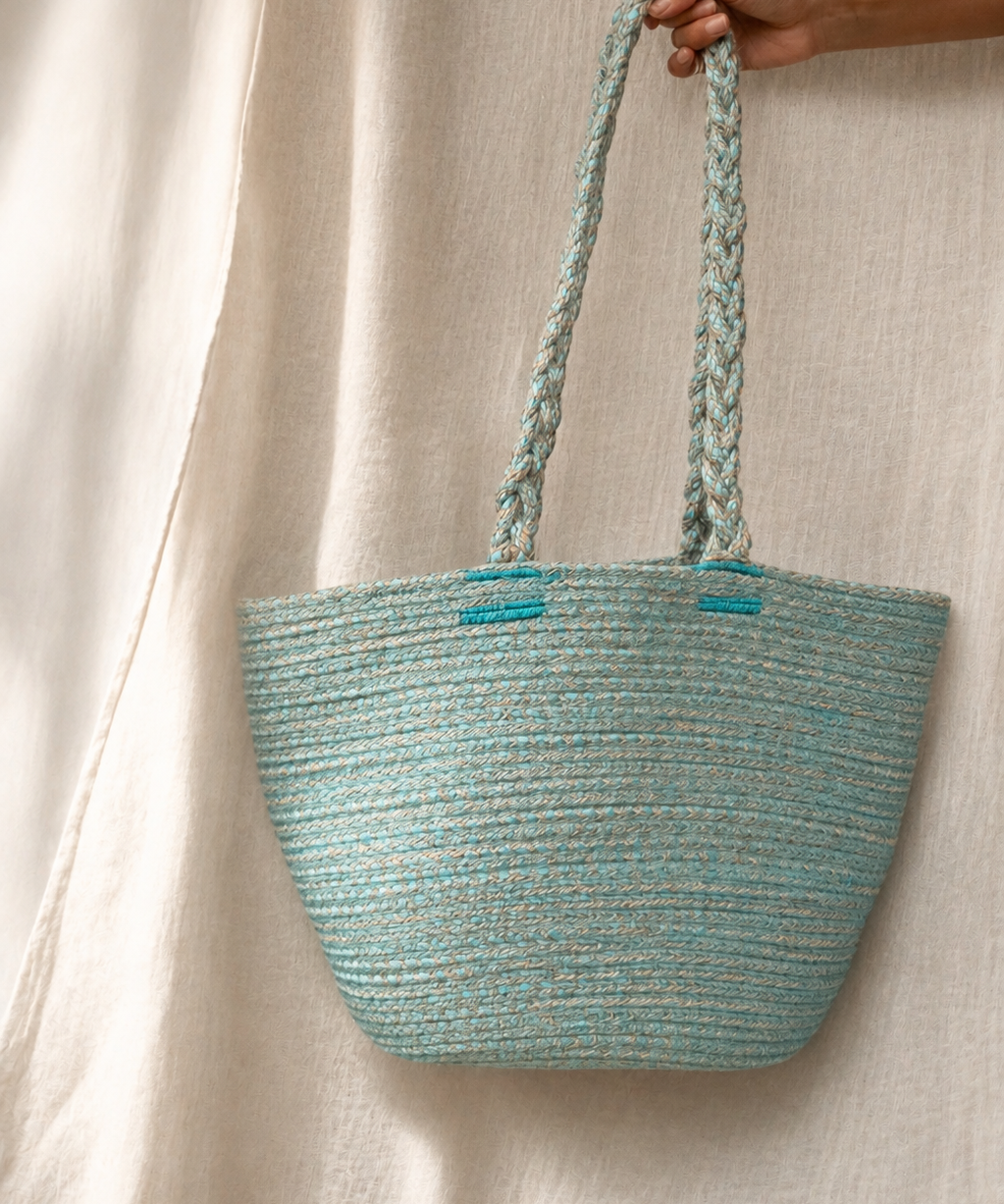 Woven Basket Bag