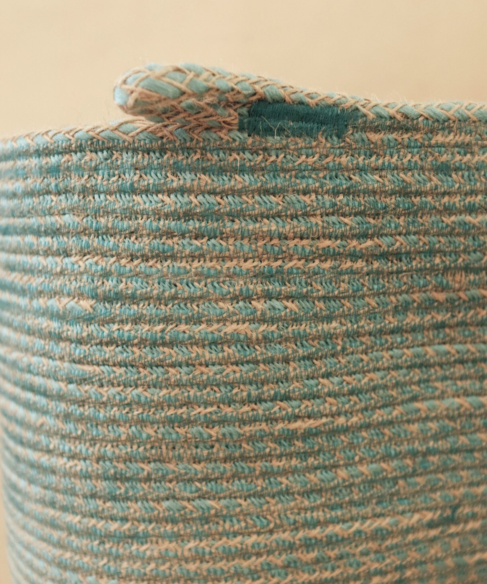 Woven Large Basket in blue