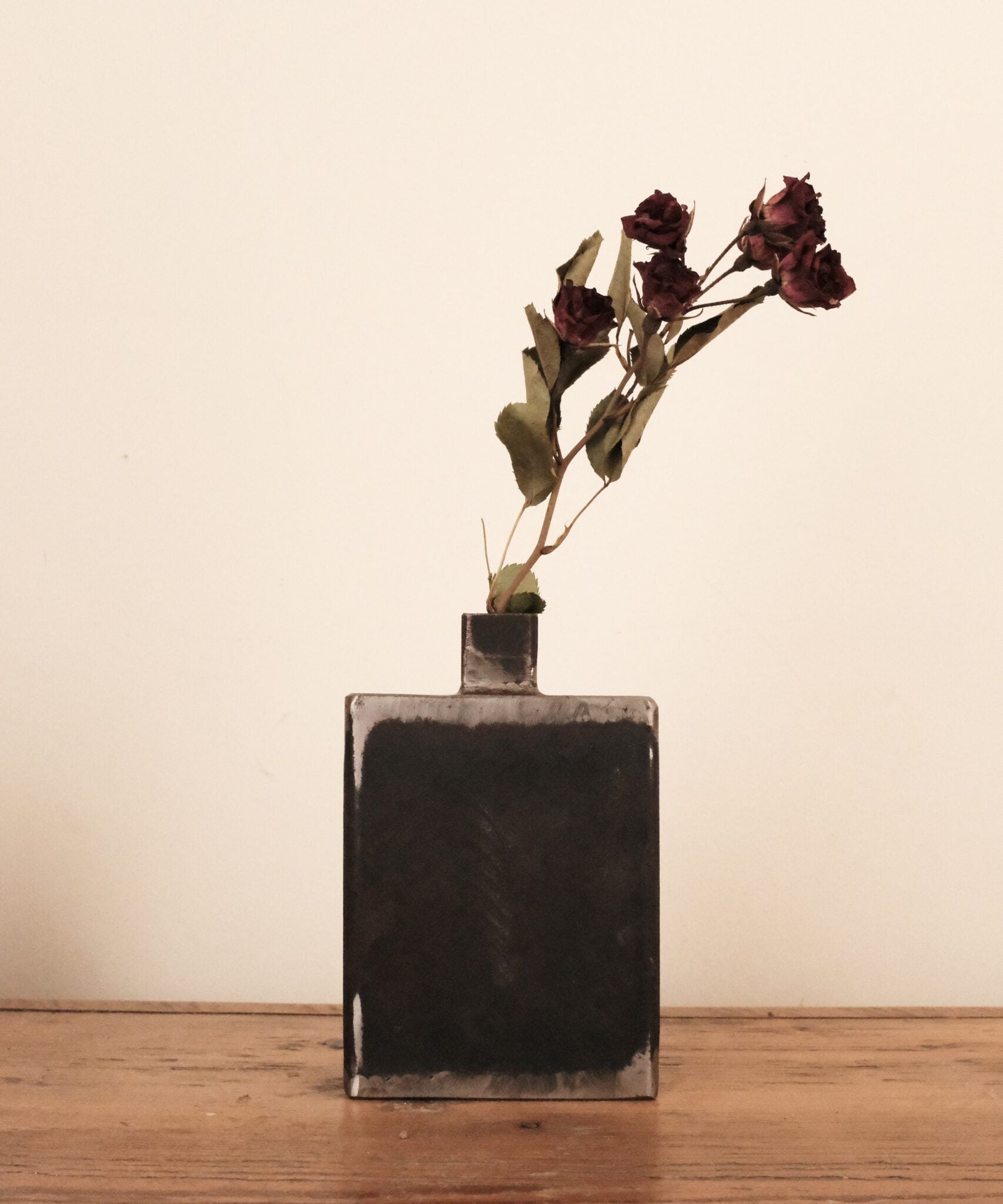 Raw Metal Vase