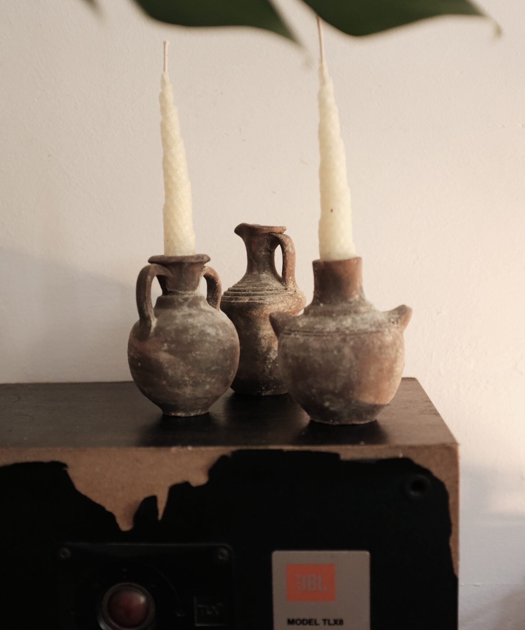 Dark clay vase