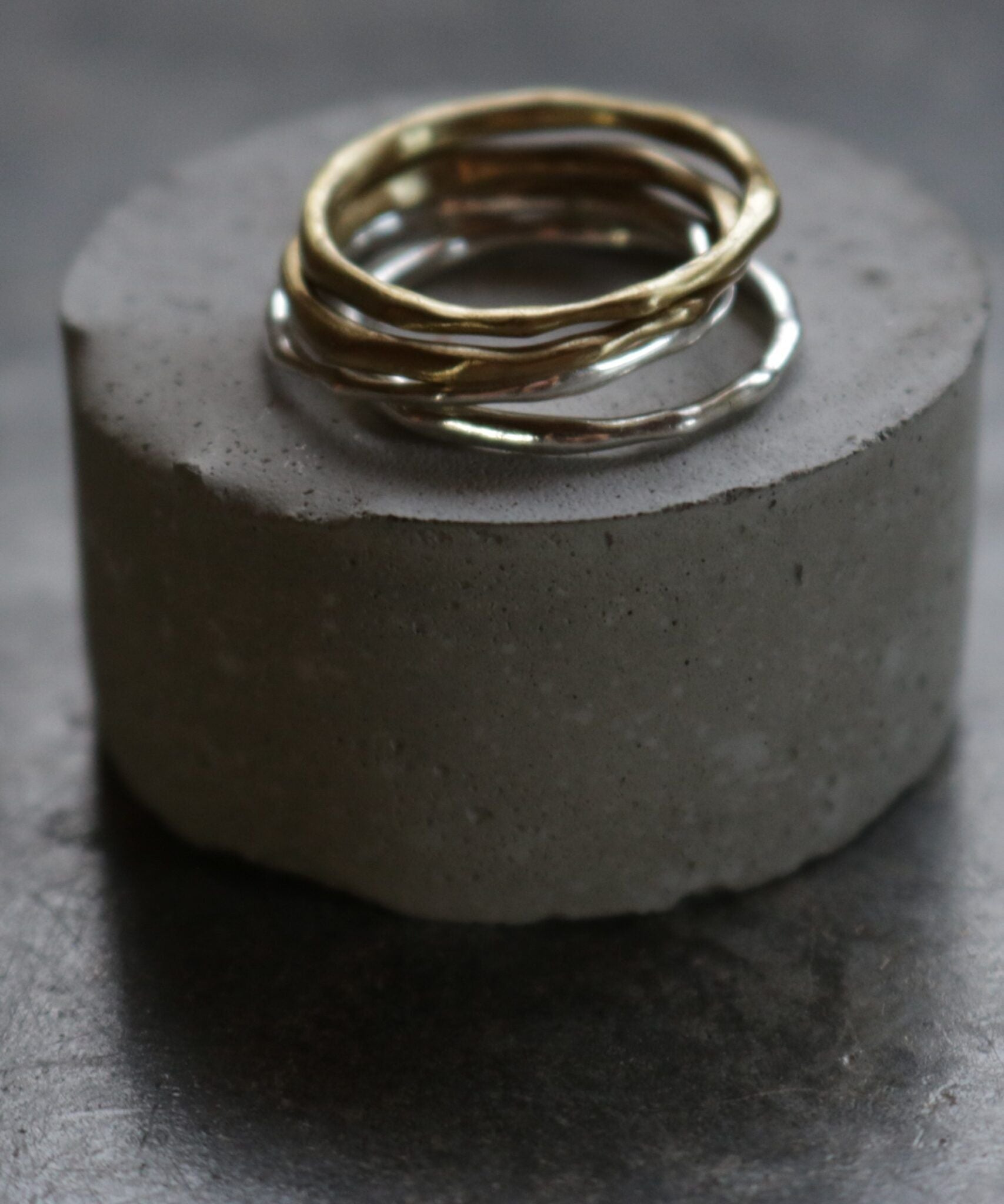 Raw copper thin ring no.1