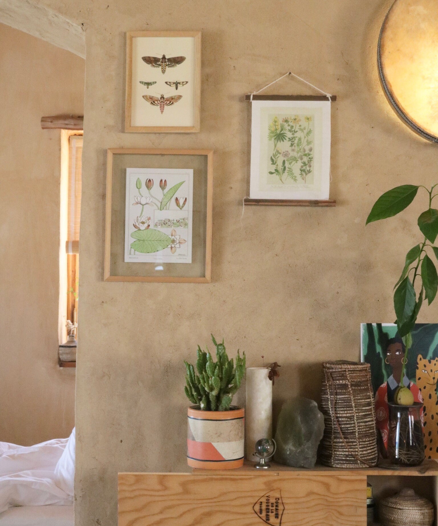 Framed floral print