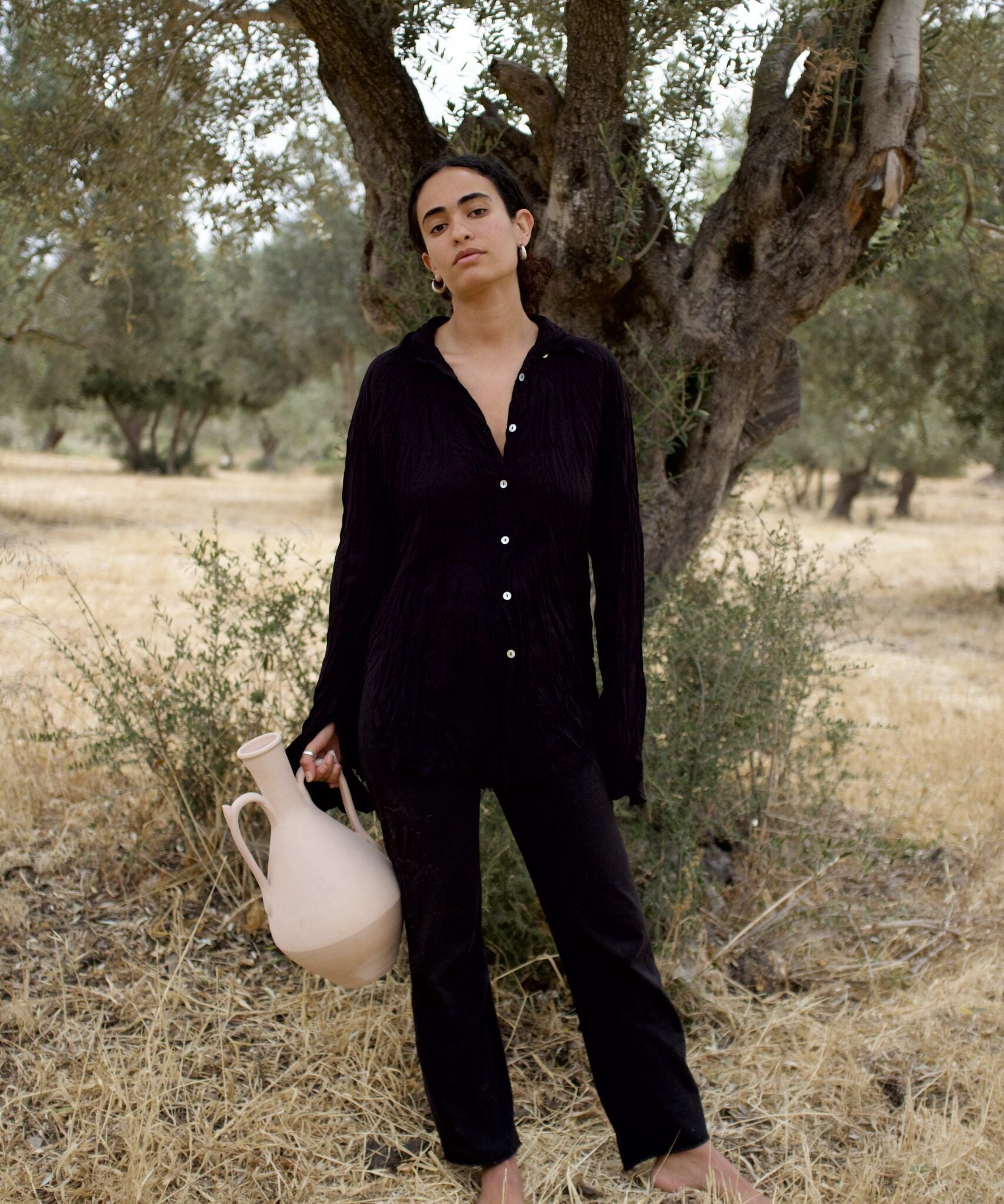 Cropped Buttoned Shirt