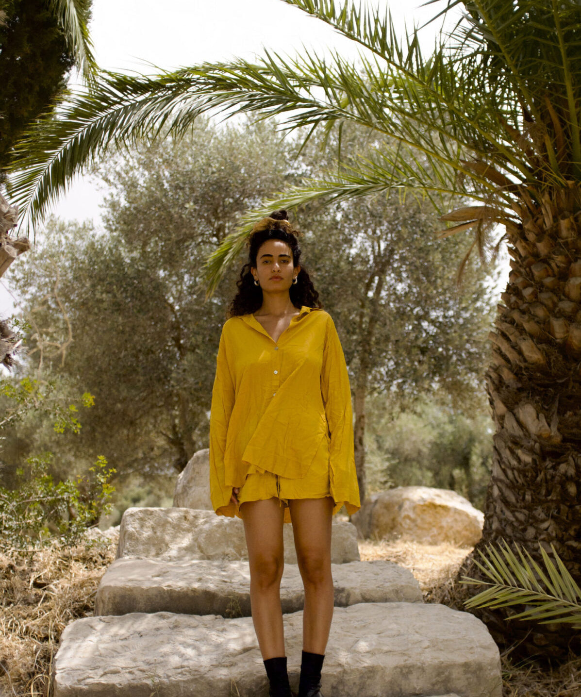 Cropped Buttoned Shirt