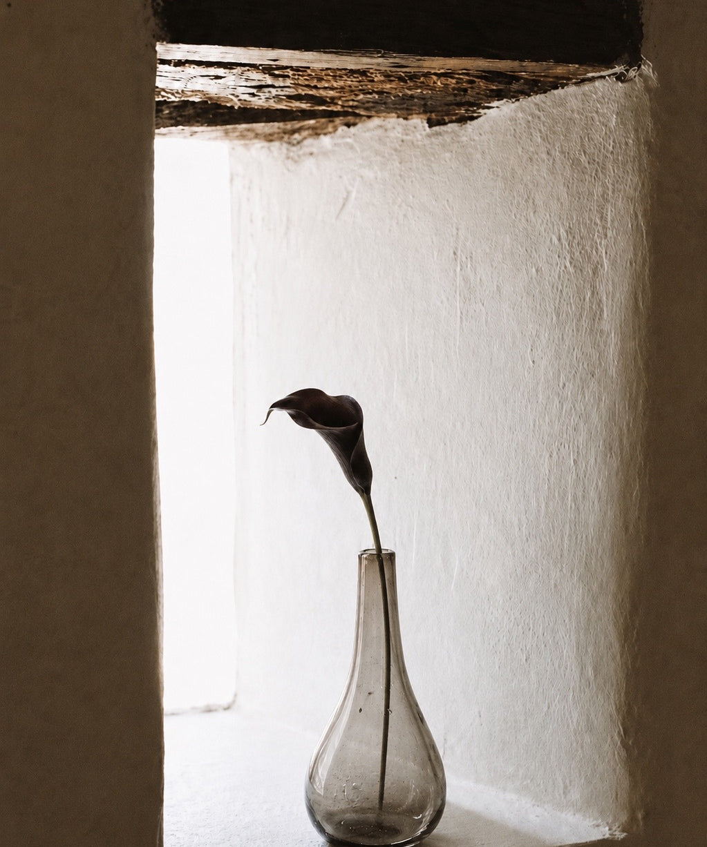 Raw glass vase no.4
