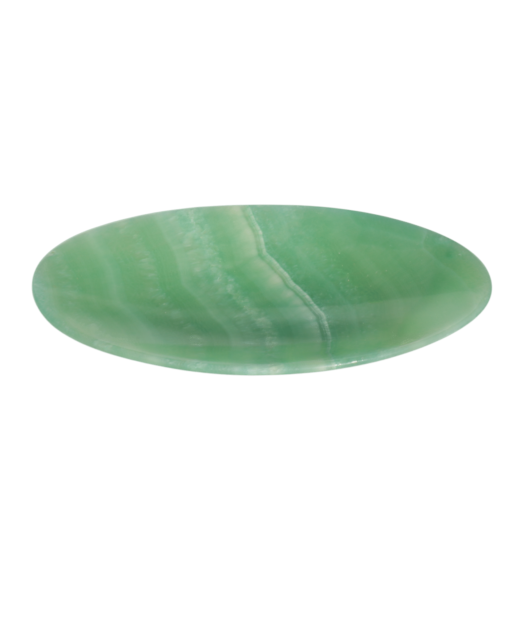 Alabaster black oval plate